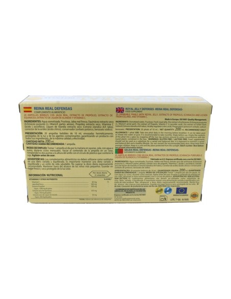 Jalea Reina Real Defensas 500mg 20 ampollas Robis