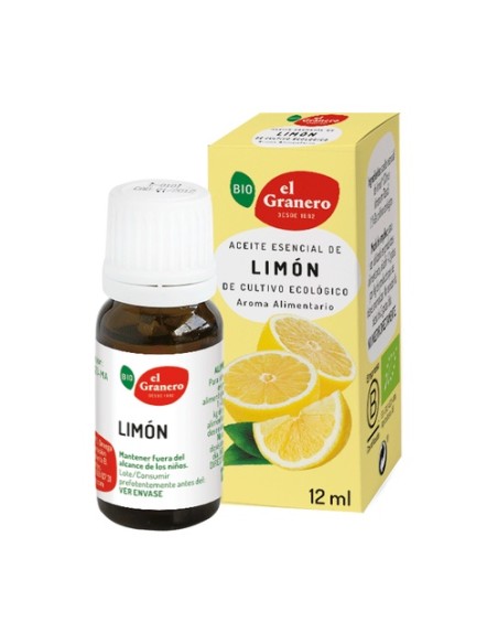 Aceite esencial de limón bio 12 ml de aceite esencial El Granero Integral