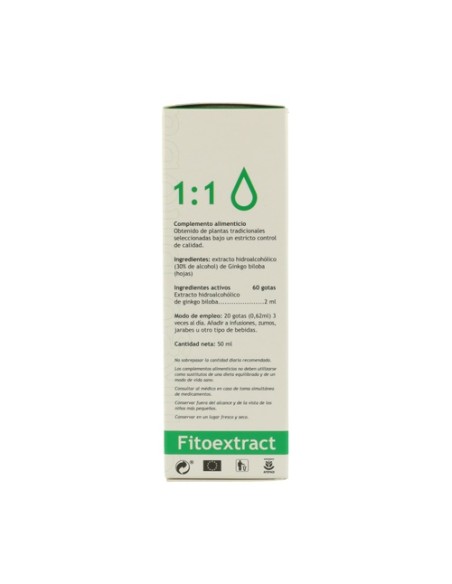 Extracto de Ginkgo Biloba 50 ml Eladiet