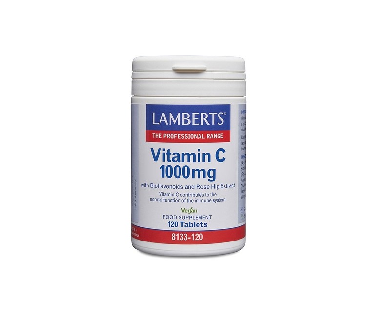 Vitamina C 1000mg con bioflavonoides y escaramujo 120 comprimidos de 1000mg Lamberts