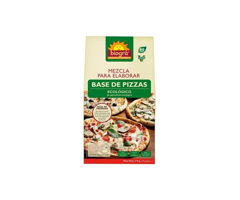 Mezcla para Elaborar Base de Pizza 510 g de polvo Biográ