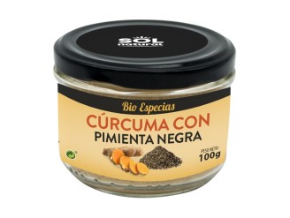 Cúrcuma en polvo con pimienta negra Bio