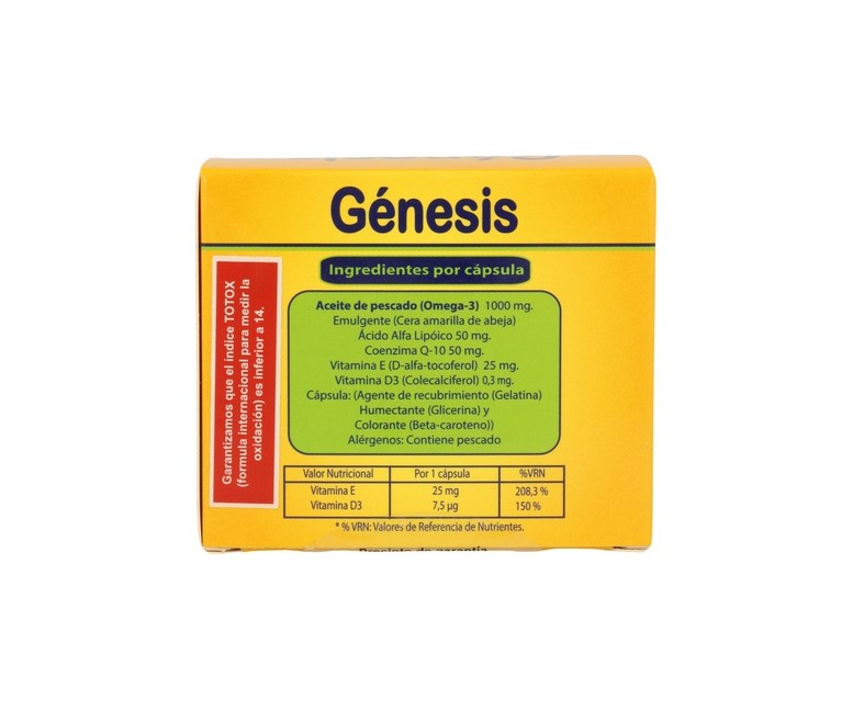 Genesis Dha Tg 1000 Omega 3 30 cápsulas Zeus
