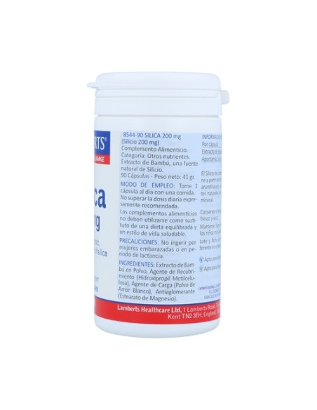 Silicio 90 cápsulas de 200mg Lamberts