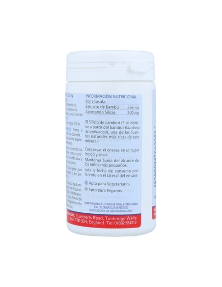 Silicio 90 cápsulas de 200mg Lamberts