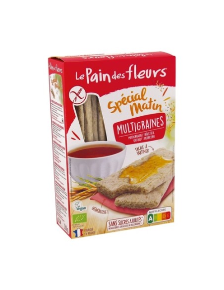 Tostadas Crujientes Multicereales Spécial Matin Bio Sin Gluten 230 g Le Pain des Fleurs