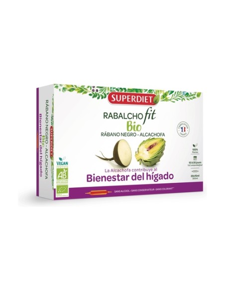 Rabalchofit Bio (bienestar del hígado) 20 ampollas de 15ml Superdiet