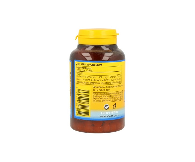 Magnesio Quelado 250 tabletas de 300mg Nature Essential