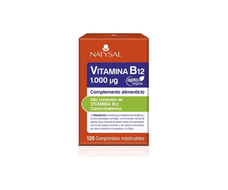 Vitamina B12 1.000 Mcg 120 comprimidos Natysal