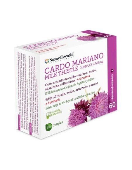 Cardo mariano complex 9725mg 60 cápsulas vegetales Nature essential
