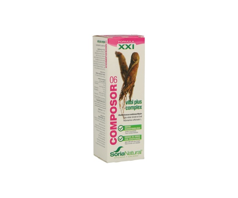 Composor 06 Vitol plus Complex Fórmula XXI 50 ml Soria Natural