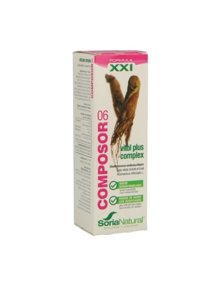 Composor 06 Vitol plus Complex Fórmula XXI 50 ml Soria Natural