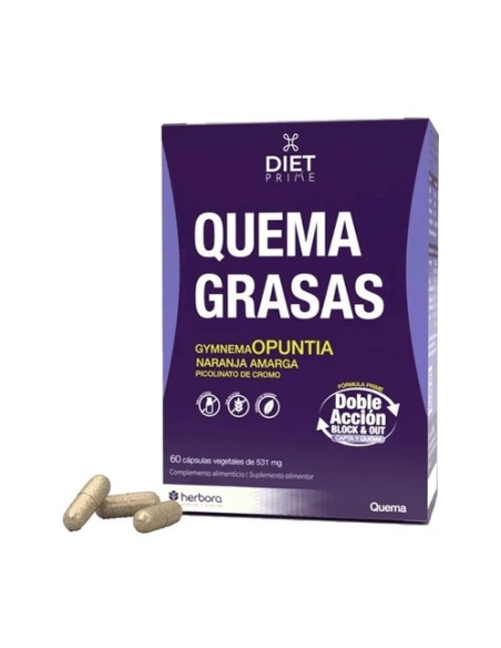 Diet Prime quemagrasas 60 cápsulas vegetales de 531mg Herbora