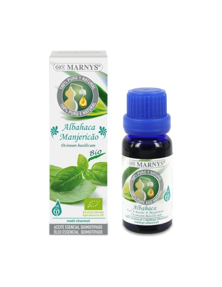 Aceite Esencial de Albahaca Bio 15 ml (Albahaca) MARNYS®