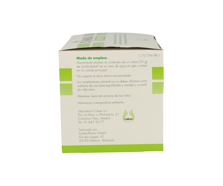 Symbiointest probiótico tránsito intestinal 30 sobres de 10g Symbiopharm