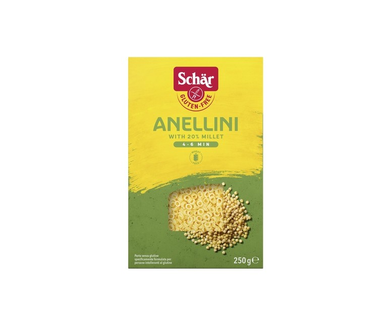 Pasta Anellini sin gluten 250 g Schär