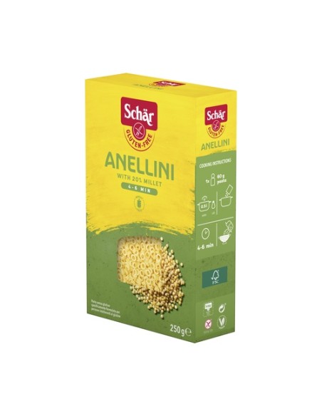 Pasta Anellini sin gluten 250 g Schär