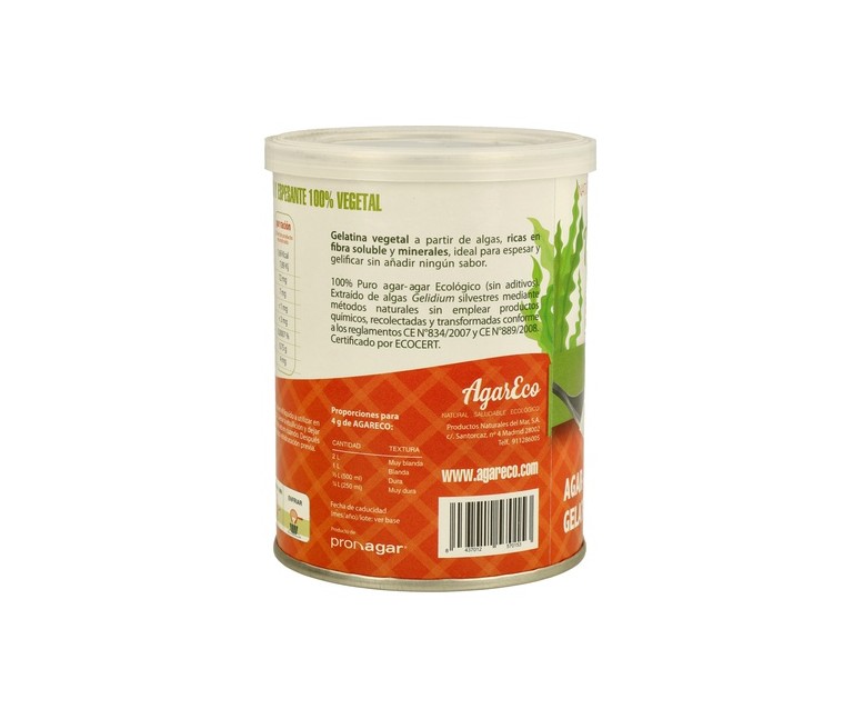 Agar Agar en Polvo Sin Gluten Bio 120 g Pronagar