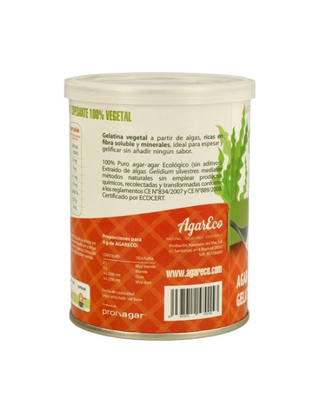 Agar Agar en Polvo Sin Gluten Bio 120 g Pronagar