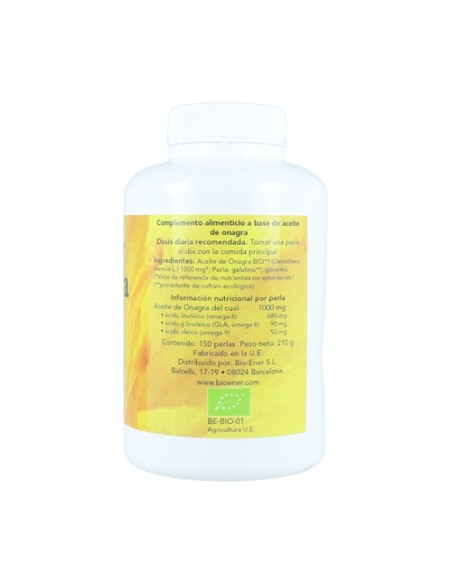 Aceite de Onagra Bio 150 perlas de 1000mg Bio-Ener