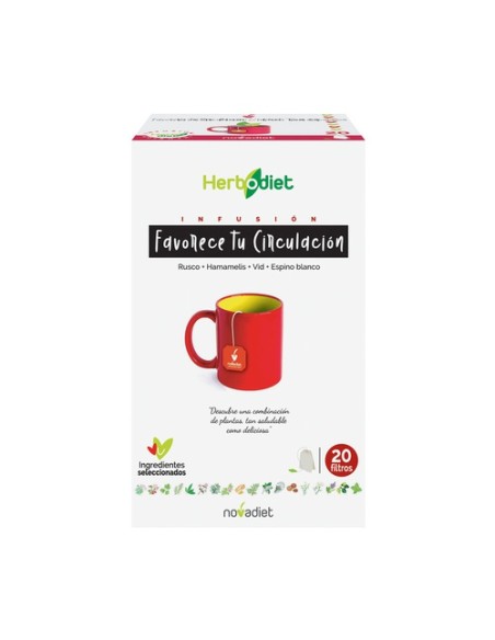Herbodiet Infusiones Favorece Tu Circulación 20 bolsitas infusoras Nova Diet
