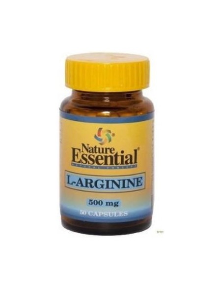 L-Arginina 50 cápsulas de 500mg Nature essential
