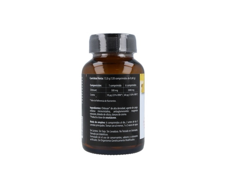 Chitosan 120 comprimidos (500mg) Naturmil