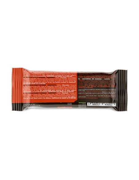 Pack Barra Energética Orgánica y Vegana Buddha con Cacao y Guaraná 15 barritas de 35g (Cacao) Iswari