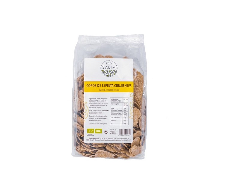Copos de espelta crujientes Ecológicos 200 g Eco Salim