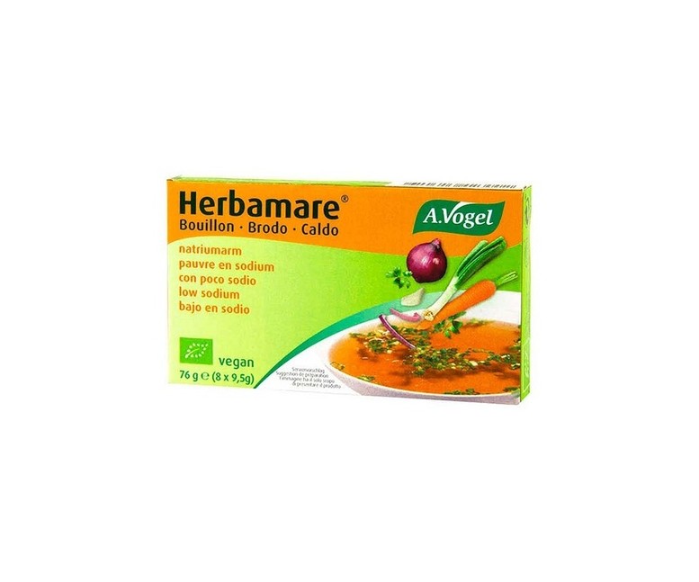 Caldo Herbamare Sin Sal 8 unidades de 9.5g A.Vogel
