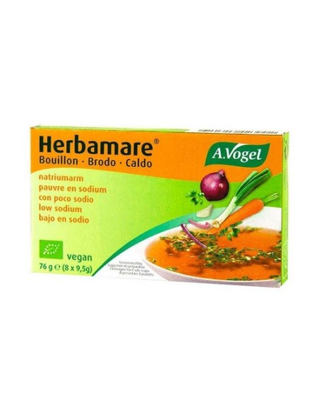 Caldo Herbamare Sin Sal 8 unidades de 9.5g A.Vogel