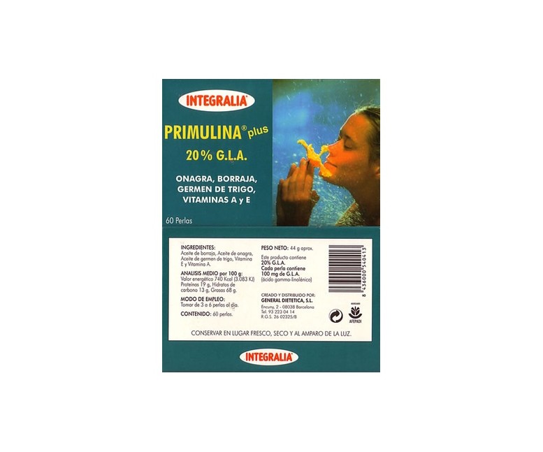 Primulina Plus 60 perlas Integralia