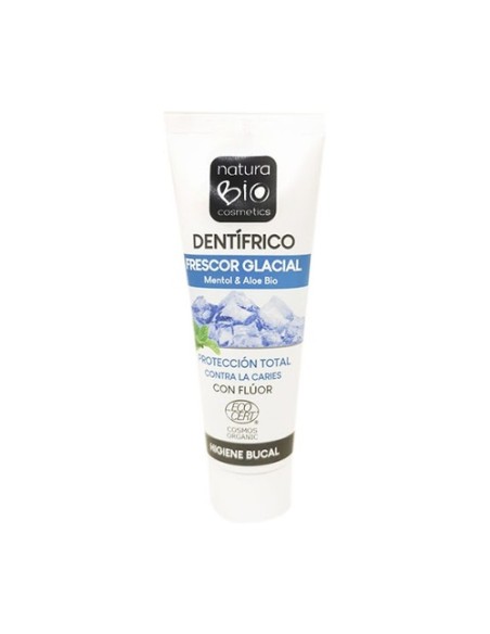 Dentífrico Frescor Glacial Con Flúor Menta Mentol 75 ml NaturaBIO Cosmetics
