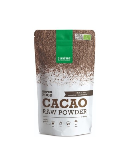 Cacao en polvo bio 200 g de polvo (Cacao) Purasana