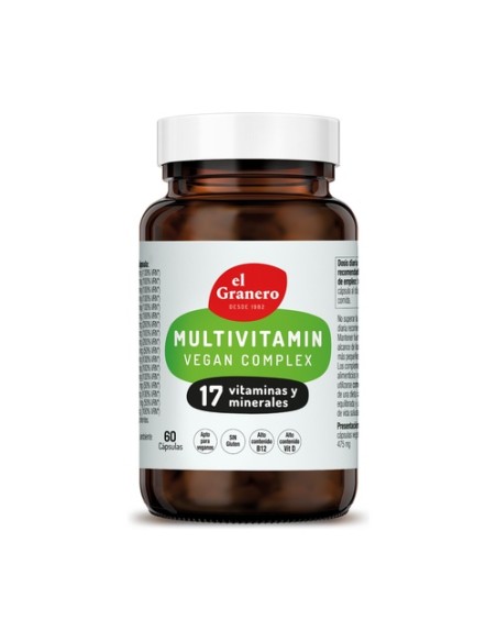 Vegan Complex 457 mg 60 cápsulas El Granero Integral