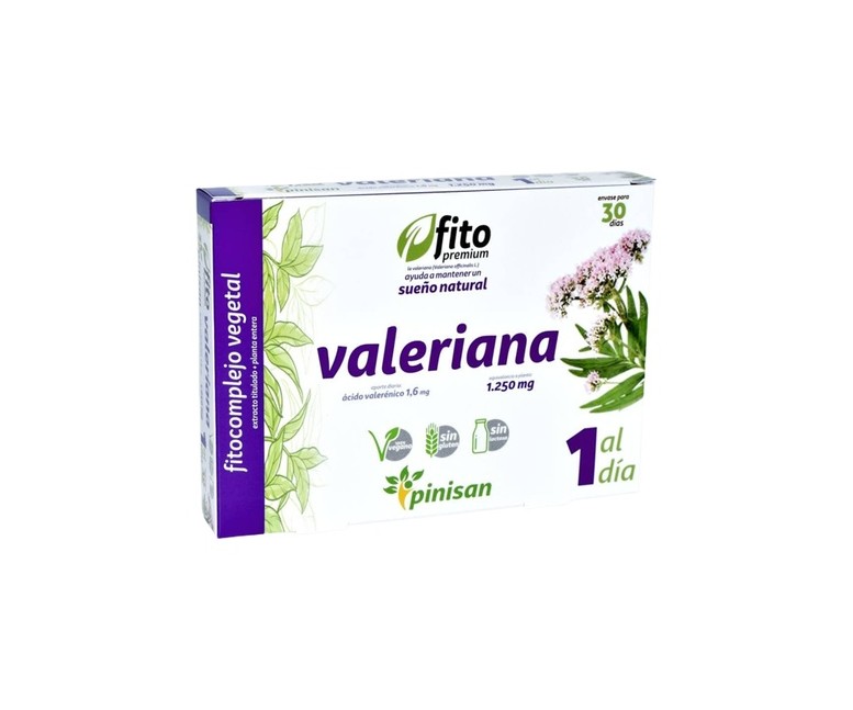 Fito premium valeriana 30 cápsulas de 1250mg Pinisan