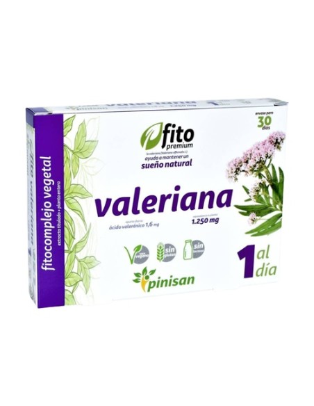 Fito premium valeriana 30 cápsulas de 1250mg Pinisan