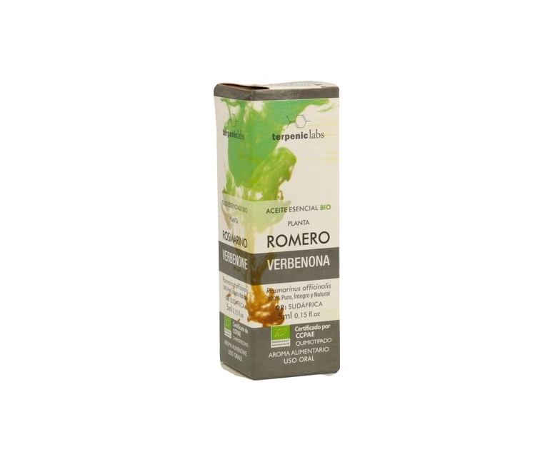 Aceite Esencial Romero Verbenona Bio 5 ml de aceite esencial Terpenic