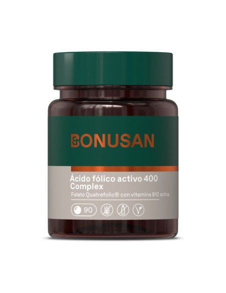 Ácido Fólico Activo Plus 90 comprimidos de 400μg Bonusan