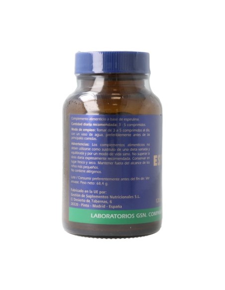 Espirulina 120 comprimidos de 300mg Gsn