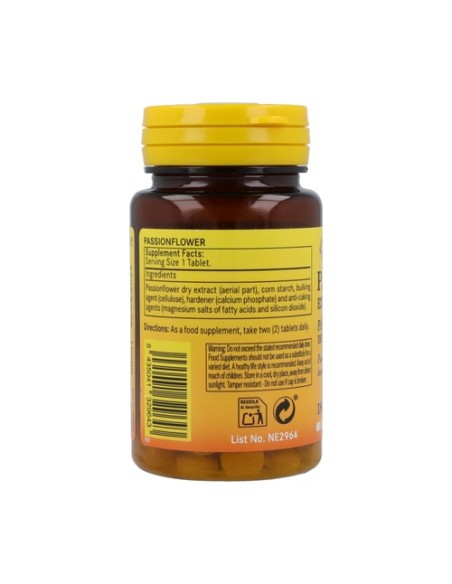Pasiflora extracto seco 180mg 60 comprimidos de 180mg Nature essential