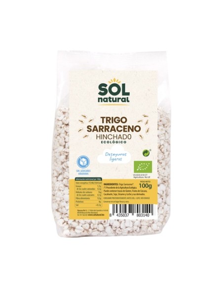 Trigo sarraceno hinchado Bio 100 g Sol Natural