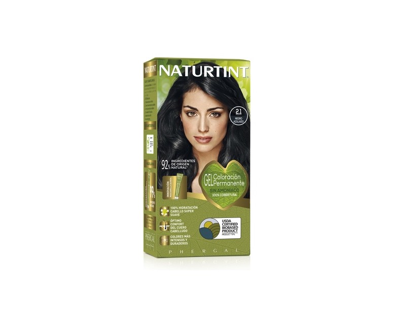 Naturtint Coloración Con Quinoa 2.1 - Negro Azulado 1 unidad Naturtint