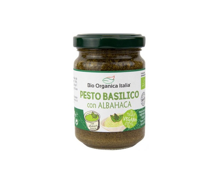 Pesto verde de albahaca 140 g Bio Organica Italia