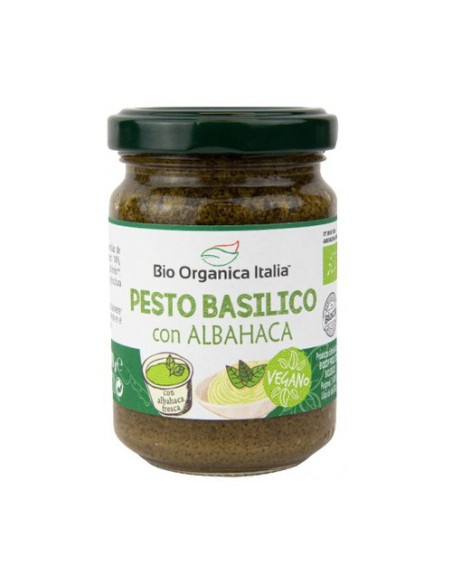 Pesto verde de albahaca 140 g Bio Organica Italia