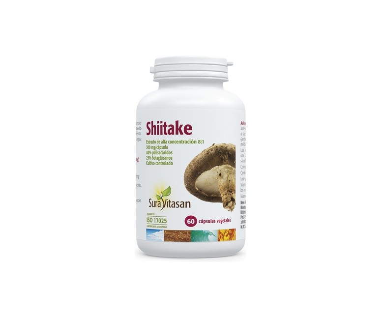 Shiitake 60 cápsulas Sura Vitasan