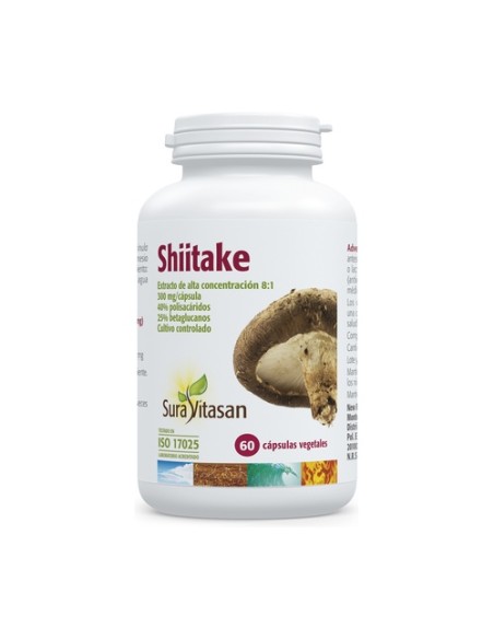 Shiitake 60 cápsulas Sura Vitasan
