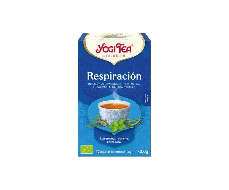 Infusión ayurvédica Respiración 17 bolsitas infusoras de 1.8g Yogi Tea