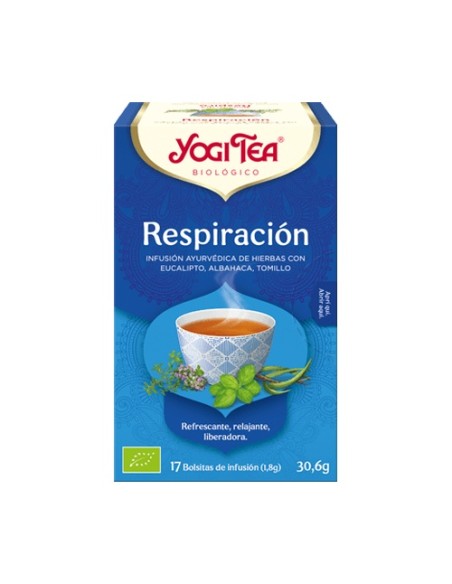 Infusión ayurvédica Respiración 17 bolsitas infusoras de 1.8g Yogi Tea