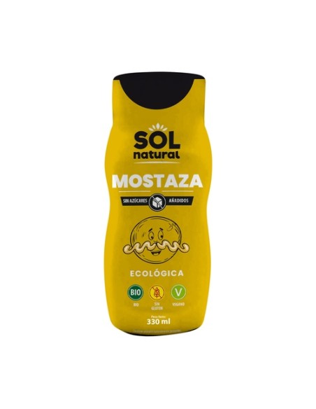 Mostaza sin azúcar Bio 275 g Sol Natural